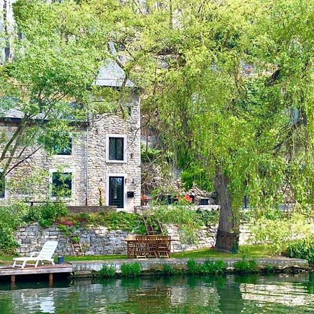 Pieds Dans L'Eau Private Wellness Bordure De Meuse Lustin Exterior foto