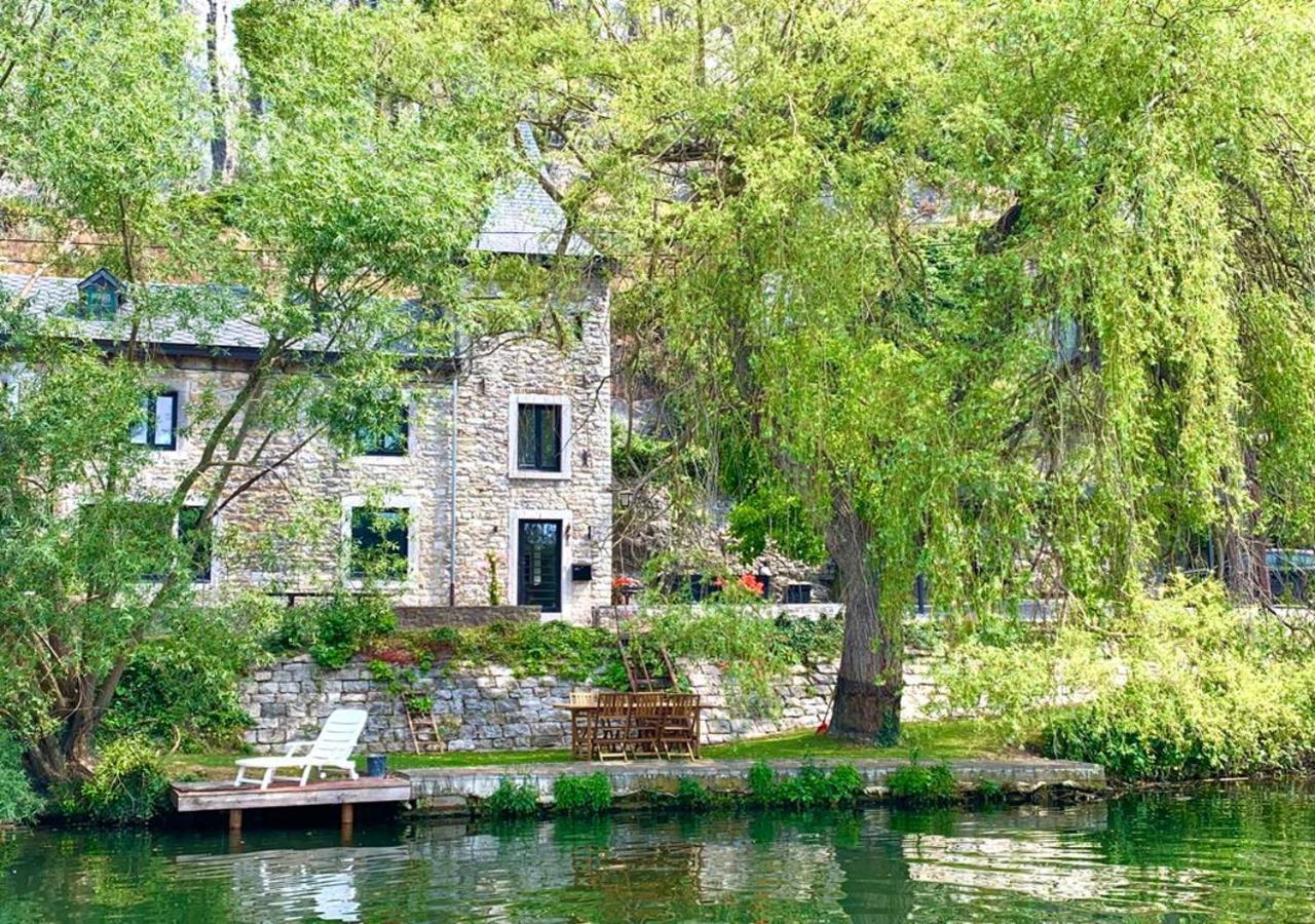 Pieds Dans L'Eau Private Wellness Bordure De Meuse Lustin Exterior foto